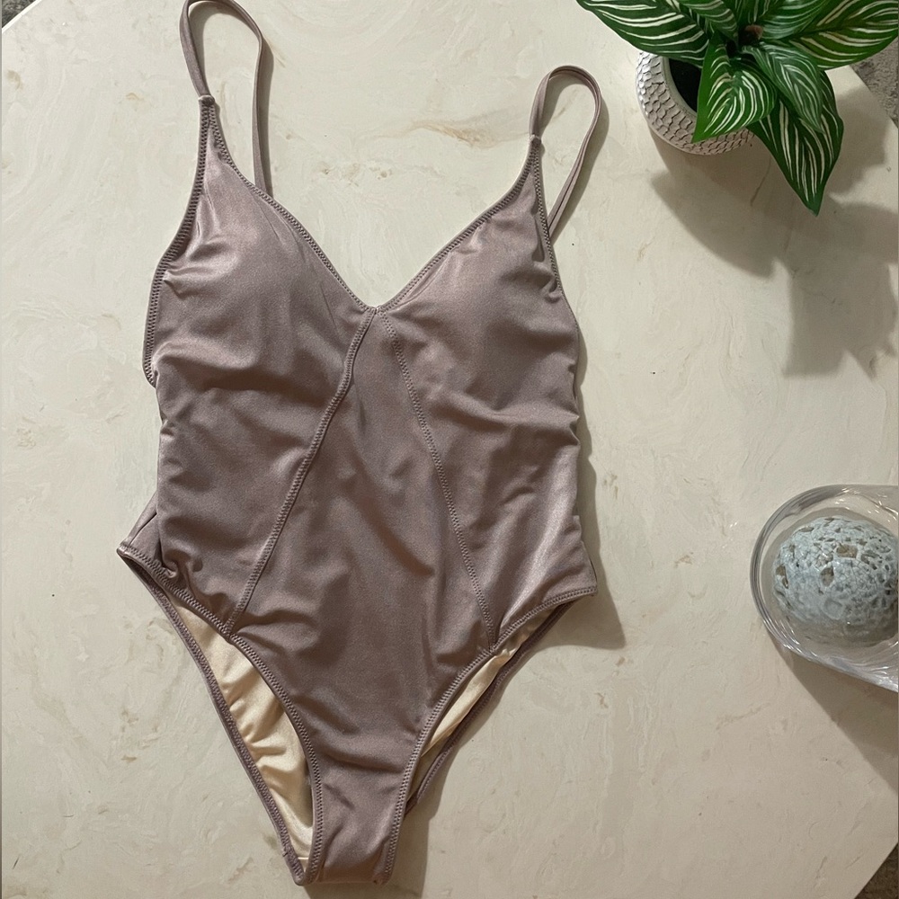 NWOT PacSun LA Hearts Mauve One Piece Swimsuit